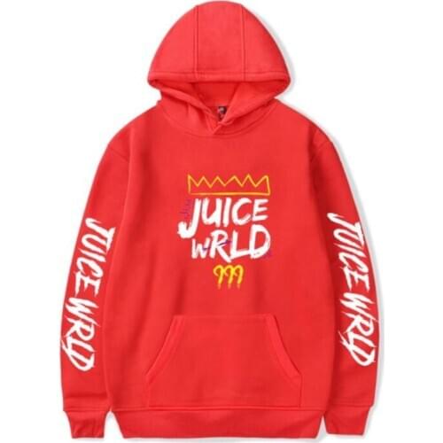 Autumn winter Fleece Print Hoodies Women Rapper Juice WRLD Sweatshirts Graphic Unisex Hoody Femaleg
