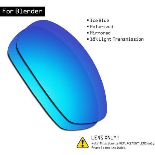 SmartVLT Polarized Sunglasses Replacement Lenses for Oakley Blender - Ice Blue