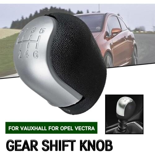 6 Speed Gear Shift Knob Manual Chrome Gear Lever Shifter Gaitor For Vauxhall for Opel Vectra C B Corsa Astra G Combo 2002-2005
