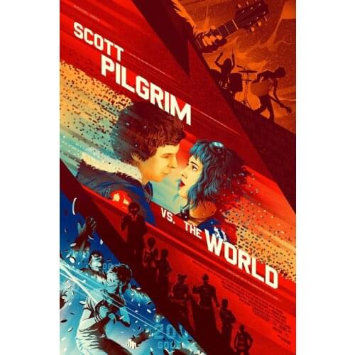 Scott Pilgrim Movie Art Film Print Silk Poster Home Wall Decor 24x36inch