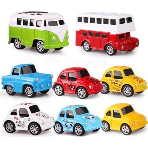 1:72Q Meng Alloy Beetle Child Model Car Cartoon Car Alloy Mini Car Cartoon Toy Beetle Car Model Decoration Toy Children Gift