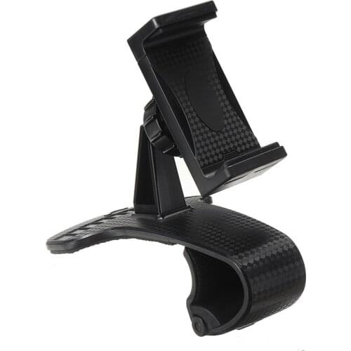 1pc Black Car Dashboard 3.5-6.8 Inch Phone Stand GPS Clips Holder Hidden Parking Number Mobile Phone Stand Support DIY Parts