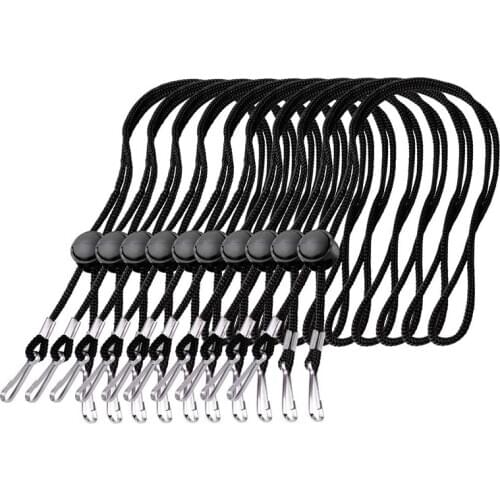 10 Packs of Adjustable Length Mask Lanyard Convenient and Convenient Safety Mask Holder Can Be Hung Around the Neck
