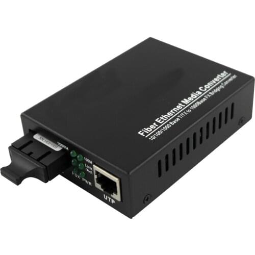 40KM 100M Singlemode Dual Fiber 1310nm SC/UPC Fiber Media Converter Fiber to RJ45 Converter 1Pair