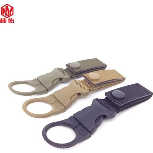 5PCS Outdoor Nylon Kettle Buckle Multifunctional Belt Hook Webbing Buckle Camping Rock Climbing Cycling Color Random