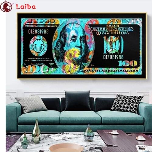 DIY Diamond Painting Abstract art, painted dollars cross stitch mosaic full square/round diamond embroidery rhinestone painting