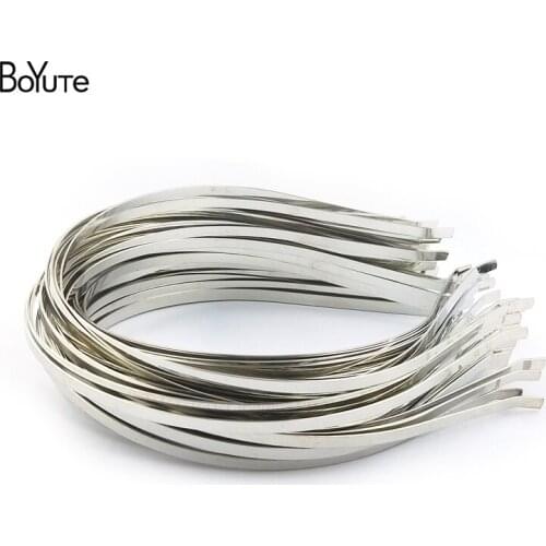 BoYuTe (100 Pieces/Lot) 3-4-5-6-7-10MM Metal Iron Hair Band Factory Supply Hairband Base Women Headband Jewelry Materials