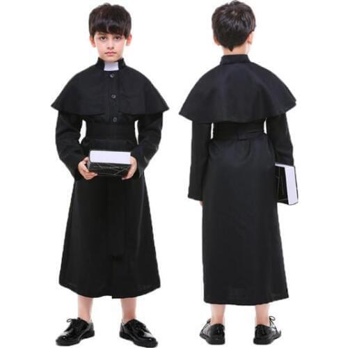 Kids Mary Nuns Costumes Adult Thanksgiving Priest Sexy nun Costume Religion Monk Uniform Halloween Cosplay Jesus Christ Clothes