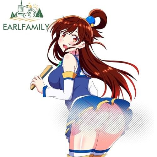 EARLFAMILY 13cm For Konosuba Decal DIY Vinyl Car Stickers Refrigerator Motorcycle Waterproof Personality Car Styling