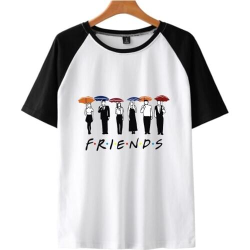 Friends Tv T Shirt Female Casual T-Shirt Women Shirts Fashion Vintage Tshirt Summer Cotton Letter Print Short Sleeve Tee Clothes