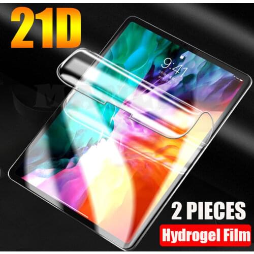 21D Hydrogel Film for iPad Pro 11 12.9 2021 2010 9.7 10.2 10.5 mini 1 2 3 4 5 Full TPU Screen Protector iPad 2 3 4 Air 2 3 4