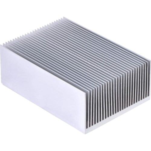 HOT-Aluminum Heat Radiator Heatsink Cooling Fan 200x69x37mm Silver Tone