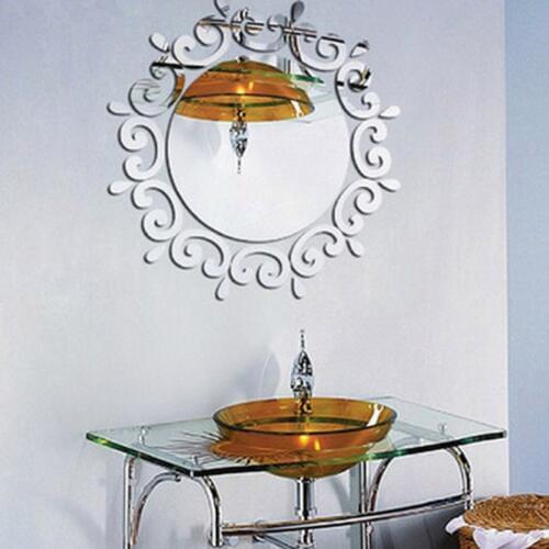 Crystal lighting Stickers three - Dimensional Crystal Lighting Wall Stickers Mirror Restaurant Bedroom Corridor Mirror Wallpaper