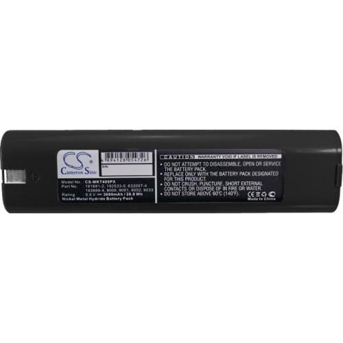 CameronSino for MAKITA 4093D 4093DW 4190D 4190DB ML900 Flash light T220D UM1690D 6095D 6012HDL 5090DW 191681-2 9001 battery