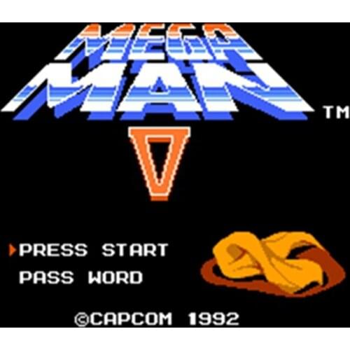MEGAMAN 5 60 Pins English Version Game Cartridge for 8 Bit 60pin Game Console
