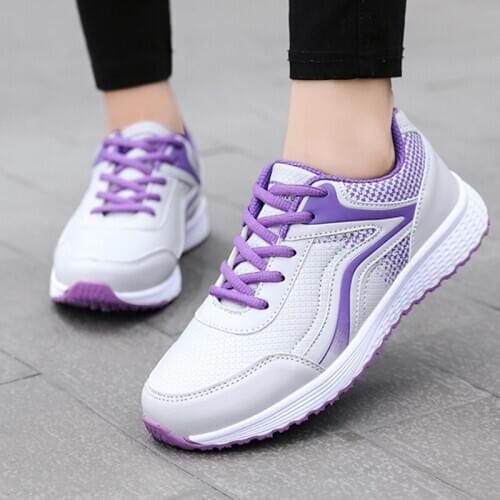 Women Tennis Shoes Outdoor Sneakers Non-slip Comfortable Casual Shoe Ladies Walking Shoes Flats Womens Sports Athletic Shoes