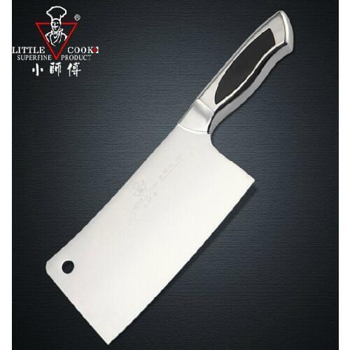 Free Shipping LITTLE COOK Stainless Steel Kitchen Chop Bone and Cut Meat Dual-use Cooking Knife Professional Chef Slicing Knife