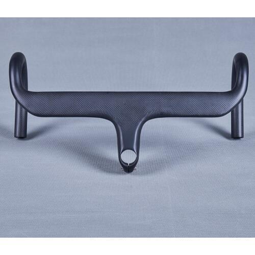 Matt 3K Carbon Bike Handlebar Road Bicycle Integrated Handlebars With Stem 400/420/440 X 90/100/110/120mm Fork Diameter 28.6mm