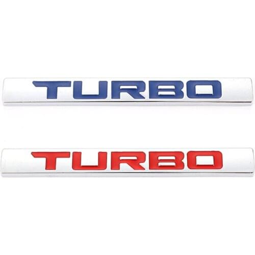 3D Metal Car Sticker Turbo Logo Emblem Badge Decals for Turbo Logo BMW Audi Volkswagen Ford Nissan Toyota Honda Jeep Volvo Opel