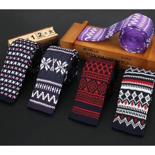 Mens Knit Ties Casual Striped Knitted Neck Ties For Men Wedding Suits Polyester Slim Neckties Gravatas Business Skinny Men Ties