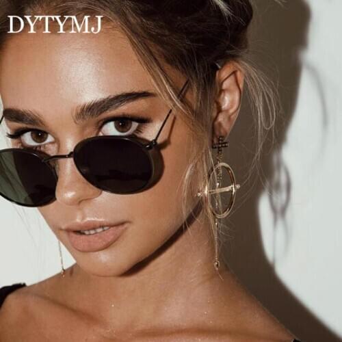 DYTYMJ Classic Round Sunglasses Women Small Frame Alloy Sunglasses for Women Retro Sun Glasses for Men Vintage Oculos De Sol