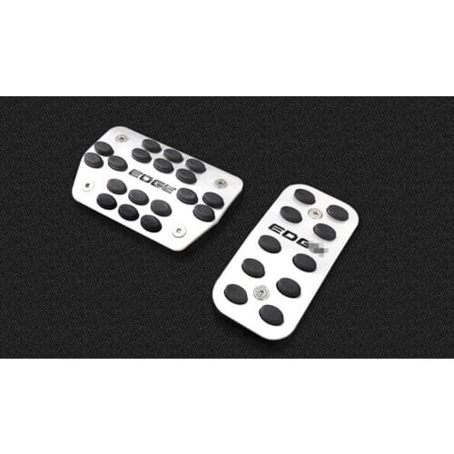 One Set Non-Drilling Non-Slip Car Gas Fuel Brake Pedal Plate Pad For Ford Edge 2016 Car Accessories