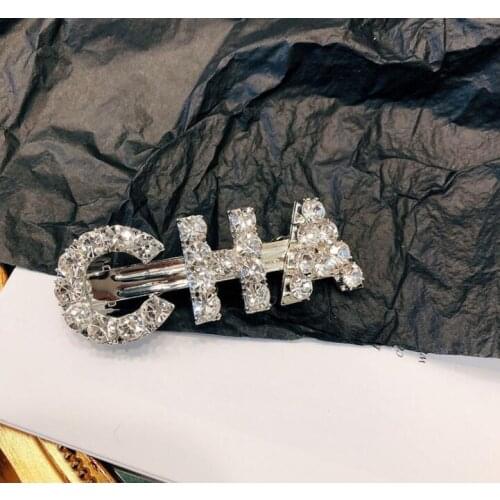 Rhinestone word hair clips Hairpins Crystal Shiny Rhinestones Word Hair Clips Women Styling Tool Girls Hairgrip Barrettes