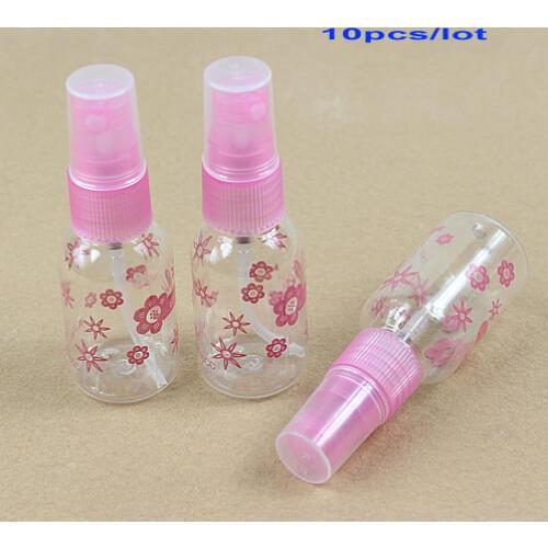 U119 10Pcs/Lot 30ML Empty Plastic Transparent Perfume Atomizer Spray Mini Bottles