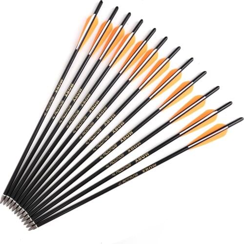 Spine 400 OD 8.8 mm Archery Hunting Carbon Arrows 16 17 18 20 22 Inches Crossbows Bolts For Crossbow Hunting