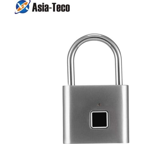 USB Rechargeable Smart Lock Keyless Fingerprint Lock IP65 Waterproof Anti-Theft Security Padlock Door Luggage Case Lock