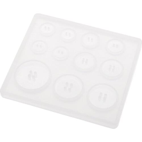 Button Shape Resin Jewelry Making Gemstone Mould Epoxy Craft Tool