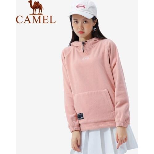 CAMEL Outdoor Fleece Jacket Women Hand Fleece Jacket Liner Double-sided Plus Velvet Thick Sweater Ladies Spring Autumn Winter