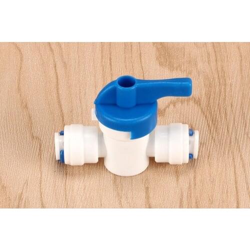 1 Pcs 6mm Slip lock Quick-connect Ball Valve Through Switch 1/4 Inch Joint Valve Butt Pneumatic Pipe Connectors Fittings