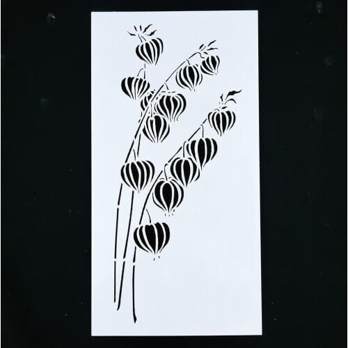 1PC Lantern Reusable Stencil Airbrush Painting Art DIY Home Decor Scrap booking Album Craft