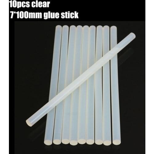 10Pcs/Lot 7mm x100mm Hot Melt Glue Sticks For Electric Glue Gun Craft Album Repair Tools For Alloy Accessories