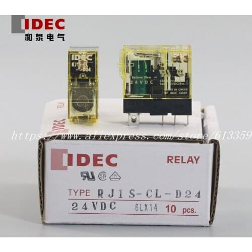 10PCS New Original IDEC RELAY RJ1S-CL-D24 24VDC RJ1S-CL-A220 220VAC SJ1S-05B