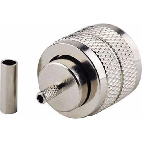 2pcs UHF SL16 Male Crimp For RG316 RG174 Cable RF Adapter Connector