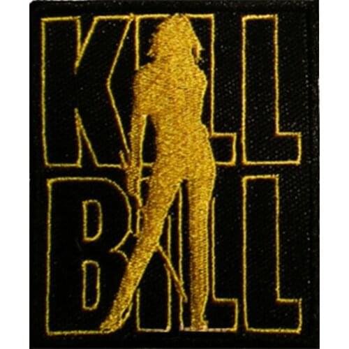 3.55'' Kill Bill The Bride Logo Embroidered iron on and sew on Patch Hattori Hanzo Sword Master Tarantino