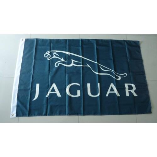 Free shipping jaguar flag , jaguar banner, 90X150CM size,100% polyster,bintang