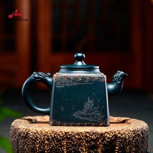 350 ml Yixing Purple Clay Teapots Large Capacity Kettle Handmade Zisha Teaware