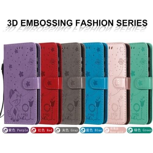 Bumper Cases For coque Huawei P8 Lite 2017 Lovely Wallet Phone Case PU Leather Flip Book Cover sFor hoesje Honor 8 P9 Luxury