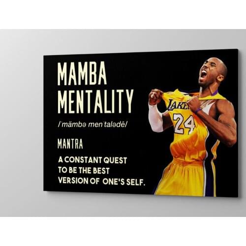 Black Inspiration Canvas Painting Boys Room Home Decorative Basketball Player Poster MVP Superstar Picture Wall Art Decoration