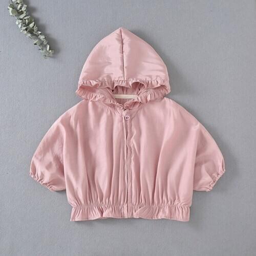 Baby Coat Girl Hooded Princess Baby Coat Newborn Casual Sunscreen Baby Girls Outerwear Kids Clothes 2020