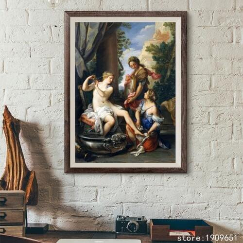 Cotton no frame classical religious figure nude angels canvas printings oil painting printed on cotton art decoration picture