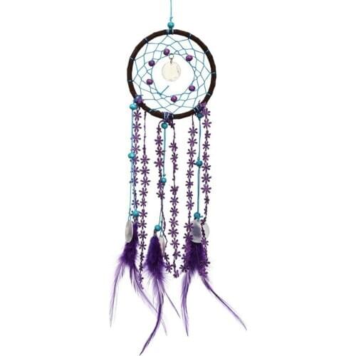 Dream Catcher Campanula with feather Fashion Car wall hanging decoration ornament Crafts