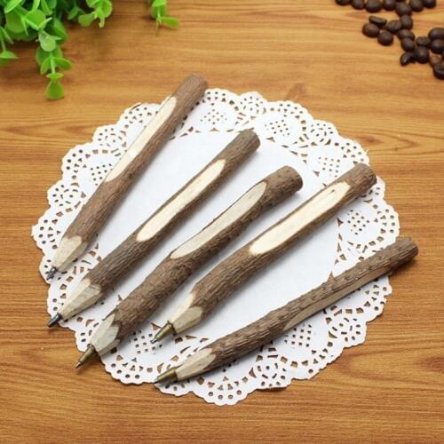2021 New Creative Tree Wooden BallPoint Pen For Writing Office School Supplies Stationery