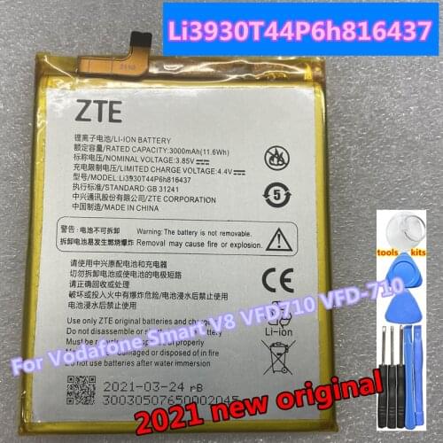 High Quality Original Battery Li3930T44P6h816437 For ZTE Vodafone VFD-710 Smart V8 ( VFD710 ) Back Up Batteria