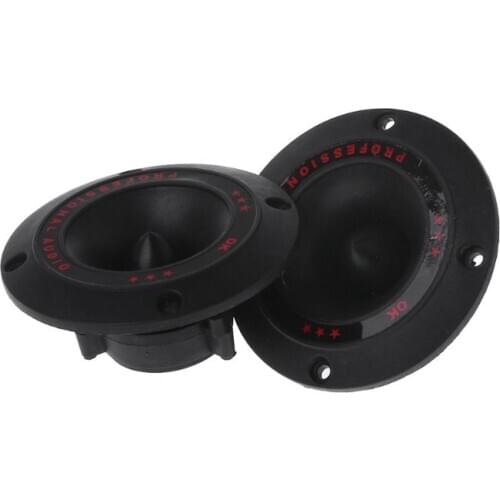 2PCS 2PCS Piezoelectric Tweeter 3\" Audio Speaker Treble Ceramic Piezo Loudspeaker PA/DJ Tweeters Replacement Home Subwoofer DIY