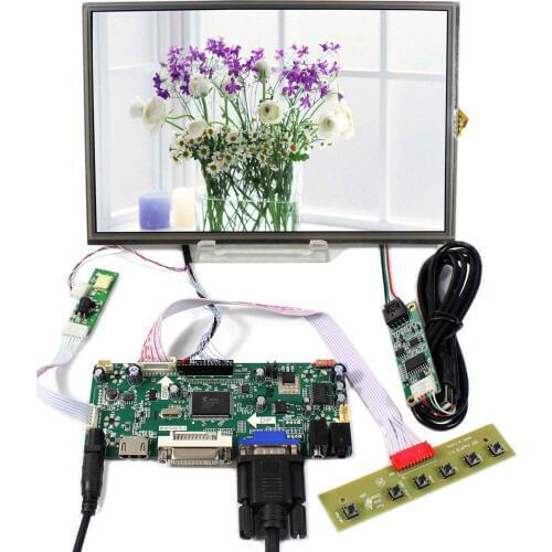 HD MI+VGA+DVI+Audio Controller Board M.NT68676 With 10.1inch 1920x1200 B101UAN02.1 Resistive Touch Screen