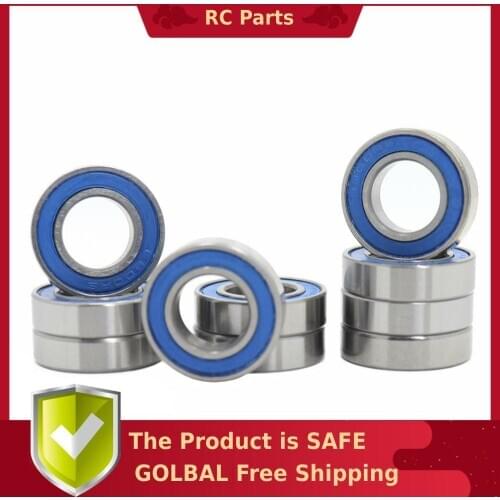6800RS Bearing 10 PCS 10x19x5 mm ABEC-3 Hobby Electric RC Car Truck 6800 RS 2RS Ball Bearings 6800-2RS Blue Sealed
